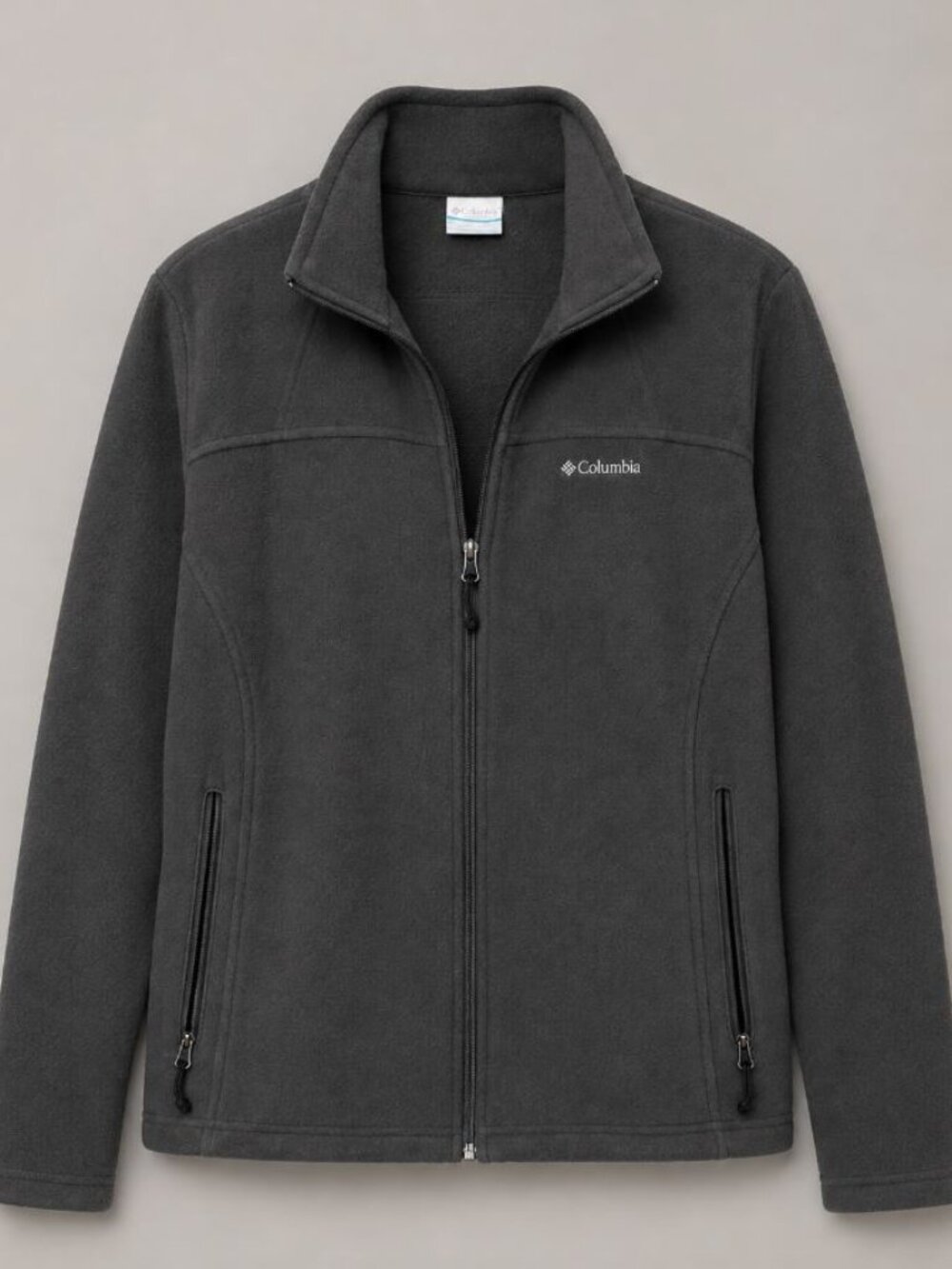 Columbia Women's Charcoal Gray Full-Zip Fleece Utility Jacket